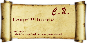 Czumpf Ulisszesz névjegykártya